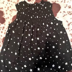 Tank style flowy black top